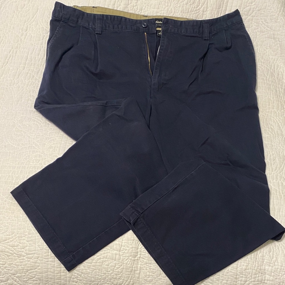 Eddie Bauer Men's Navy Chinos